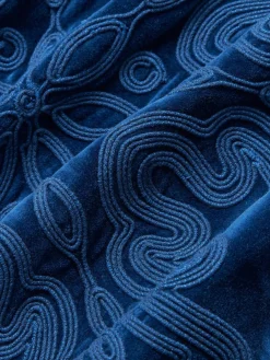 Fluwelen kussenhoes Celeste met winters motief^Westwing Collection Outlet