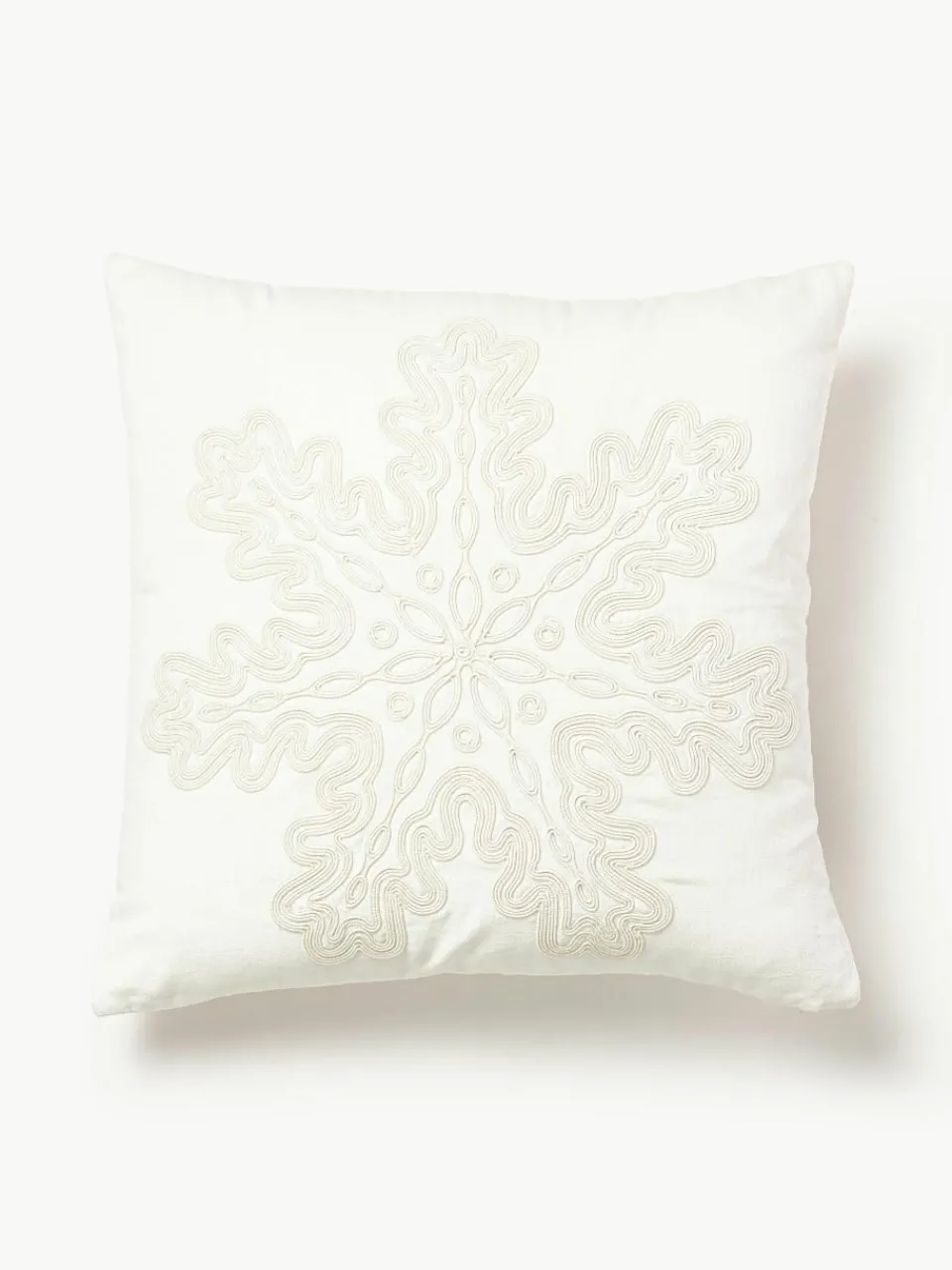 Fluwelen kussenhoes Celeste met winters motief^Westwing Collection Sale