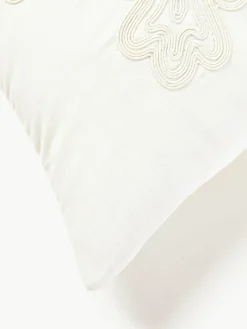 Fluwelen kussenhoes Celeste met winters motief^Westwing Collection Sale