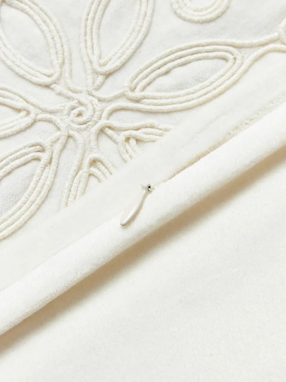 Fluwelen kussenhoes Celeste met winters motief^Westwing Collection Sale