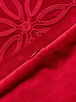 Fluwelen kussenhoes Celeste met winters motief^Westwing Collection Outlet