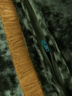 Fluwelen kussenhoes Cyrus met franjes^Westwing Collection Clearance