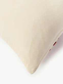 Fluwelen kussenhoes Darva met getuft snoepstokken-patroon^Westwing Collection Outlet
