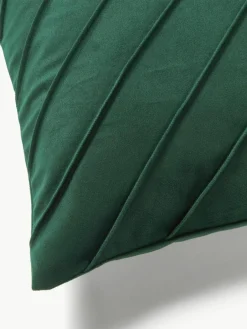 Fluwelen kussenhoes Leyla met structuurpatroon^Westwing Collection Outlet