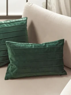 Fluwelen kussenhoes Lola met structuurpatroon^Westwing Collection Sale