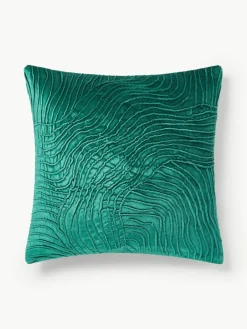 Fluwelen kussenhoes Nisha met structuurpatroon^Westwing Collection Hot