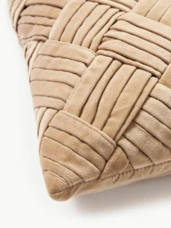 Fluwelen kussenhoes Sina met structuurpatroon^Westwing Collection Sale