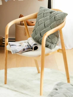 Fluwelen kussenhoes Sina met structuurpatroon^Westwing Collection Outlet