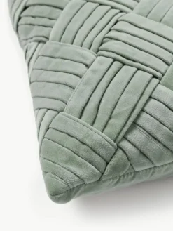 Fluwelen kussenhoes Sina met structuurpatroon^Westwing Collection Outlet