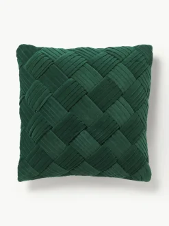 Fluwelen kussenhoes Sina met structuurpatroon^Westwing Collection Discount