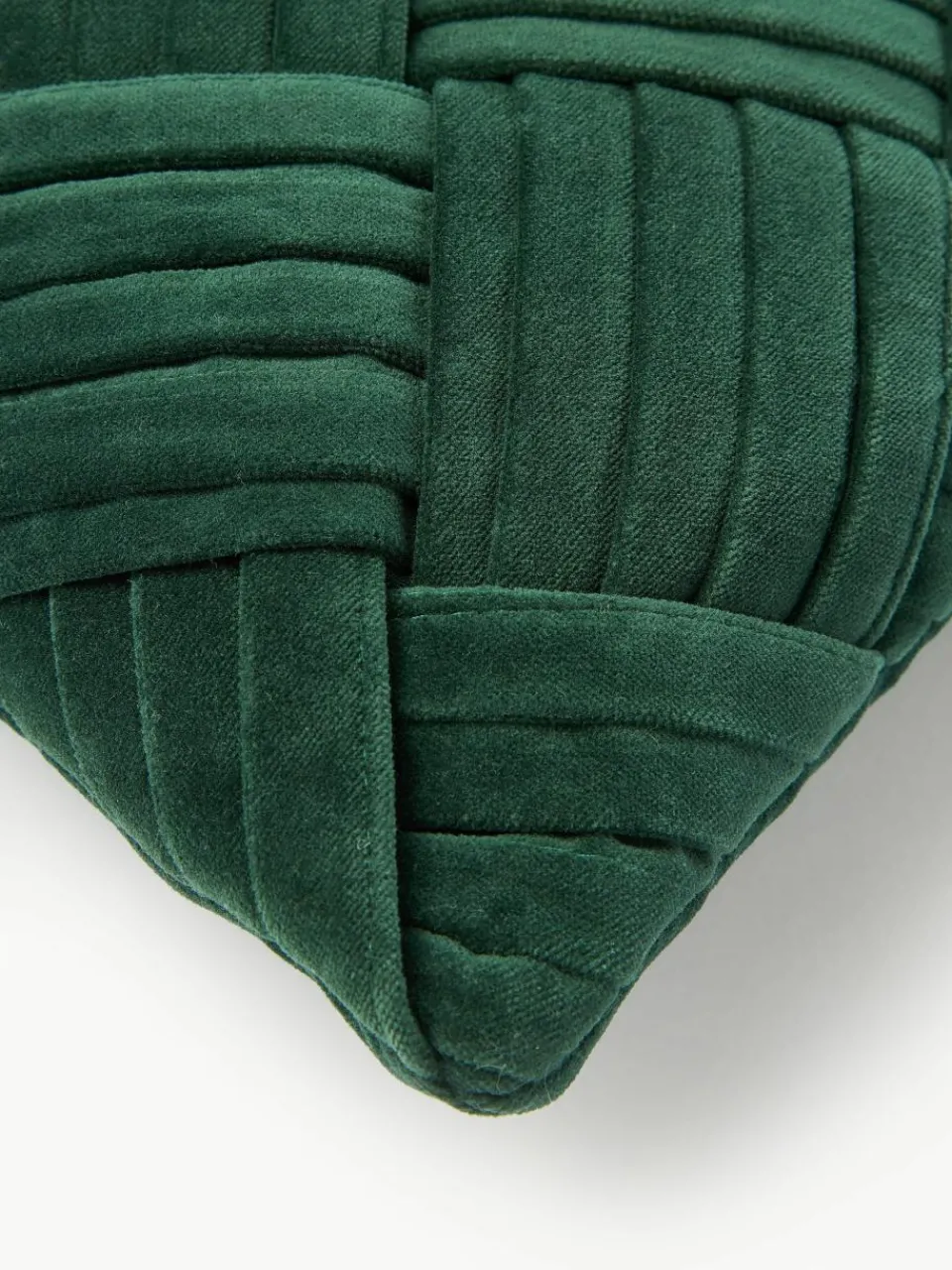 Fluwelen kussenhoes Sina met structuurpatroon^Westwing Collection Hot