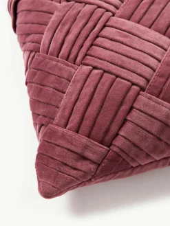 Fluwelen kussenhoes Sina met structuurpatroon^Westwing Collection Outlet