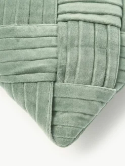 Fluwelen kussenhoes Sina met structuurpatroon^Westwing Collection Best