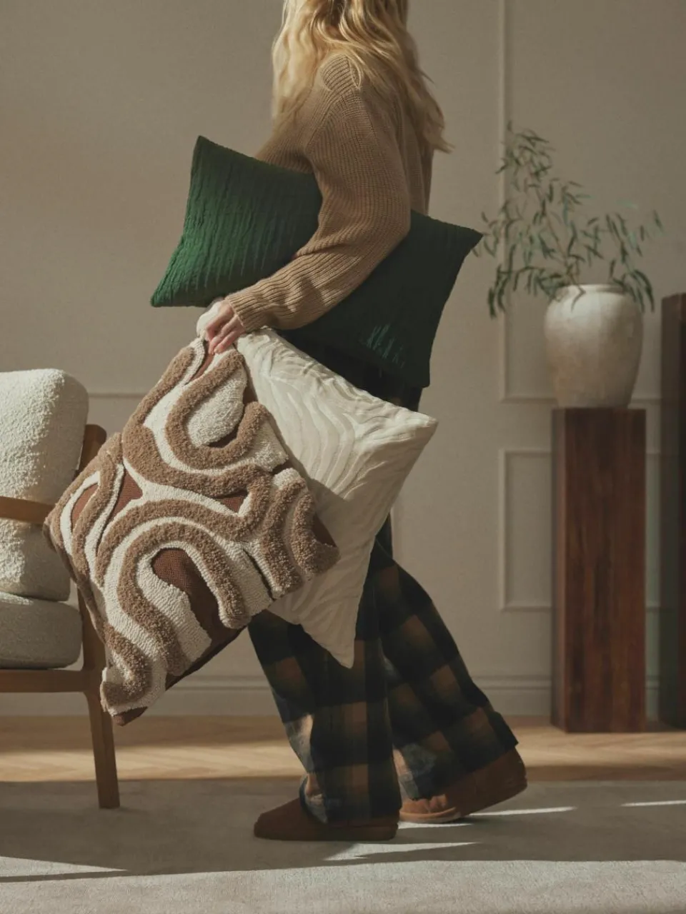 Fluwelen kussenhoes Wilda^Westwing Collection Online
