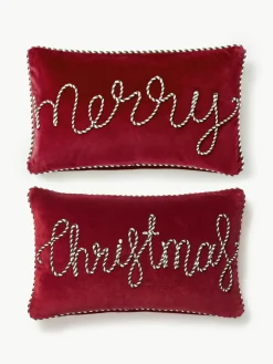 Fluwelen kussenhoezen Jolly, set van 2^Westwing Collection New