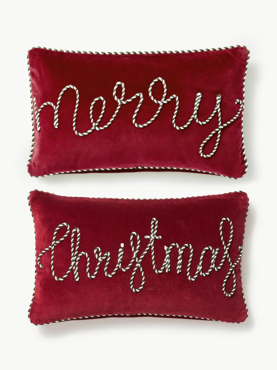 Fluwelen kussenhoezen Jolly, set van 2^Westwing Collection New