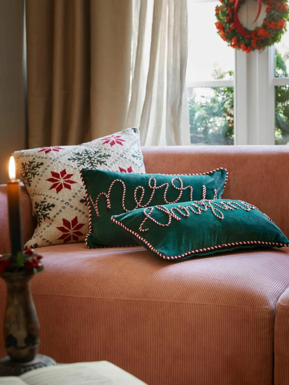 Fluwelen kussenhoezen Jolly, set van 2^Westwing Collection Hot