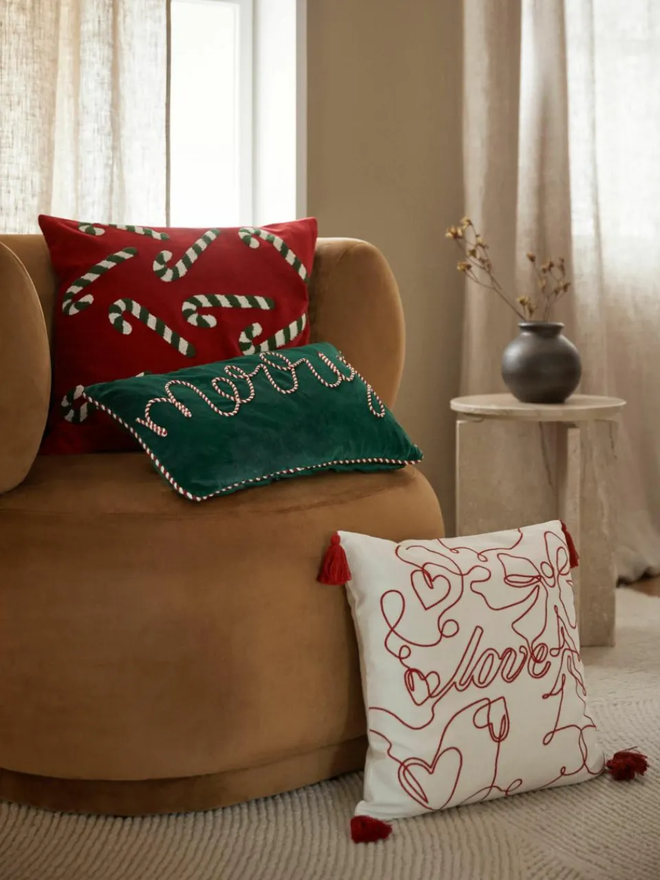 Fluwelen kussenhoezen Jolly, set van 2^Westwing Collection Hot