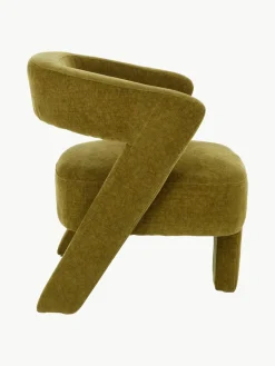Fluwelen loungefauteuil Jagger^Ellos Home Outlet