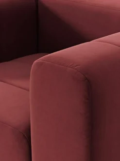 Fluwelen loungefauteuil Lena^Westwing Collection Hot