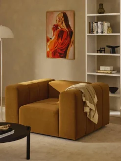 Fluwelen loungefauteuil Lena^Westwing Collection Best