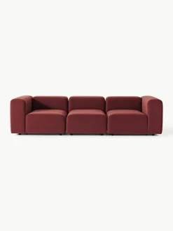 Fluwelen modulaire bank Lena (4-zits)^Westwing Collection Best