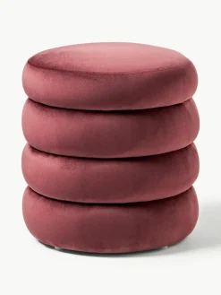 Fluwelen poef Alto met opbergruimte^Westwing Collection Discount