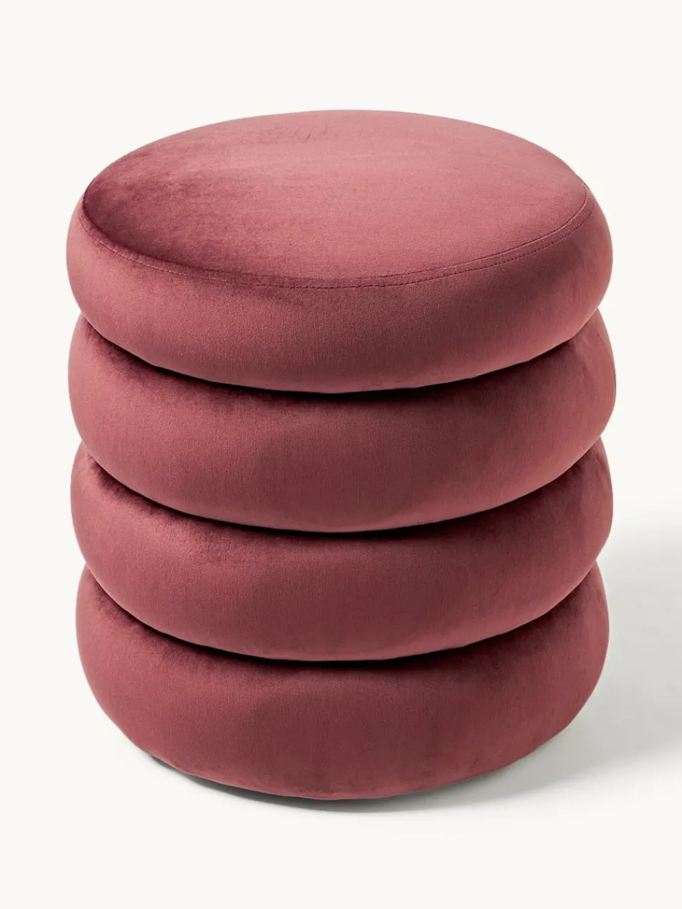 Fluwelen poef Alto met opbergruimte^Westwing Collection Discount