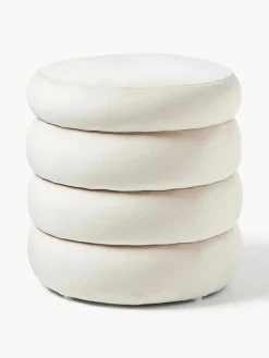 Fluwelen poef Alto met opbergruimte^Westwing Collection Online