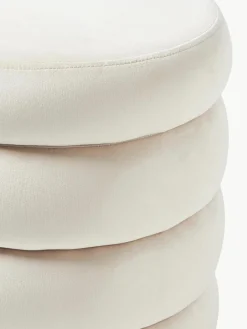 Fluwelen poef Alto met opbergruimte^Westwing Collection Online