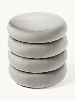 Fluwelen poef Alto met opbergruimte^Westwing Collection Online