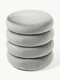 Fluwelen poef Alto met opbergruimte^Westwing Collection Online