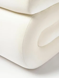 Fluwelen poef Merle^Westwing Collection Hot