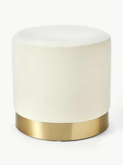 Fluwelen poef Orchid^Westwing Collection Online
