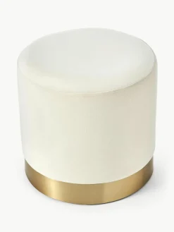Fluwelen poef Orchid^Westwing Collection Online