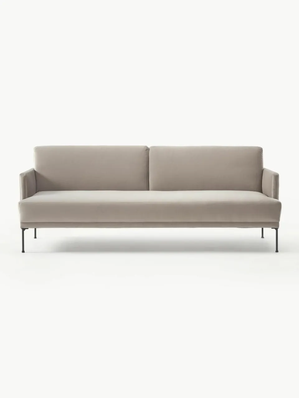 Fluwelen slaapbank Fluente (3-zits)^Westwing Collection New
