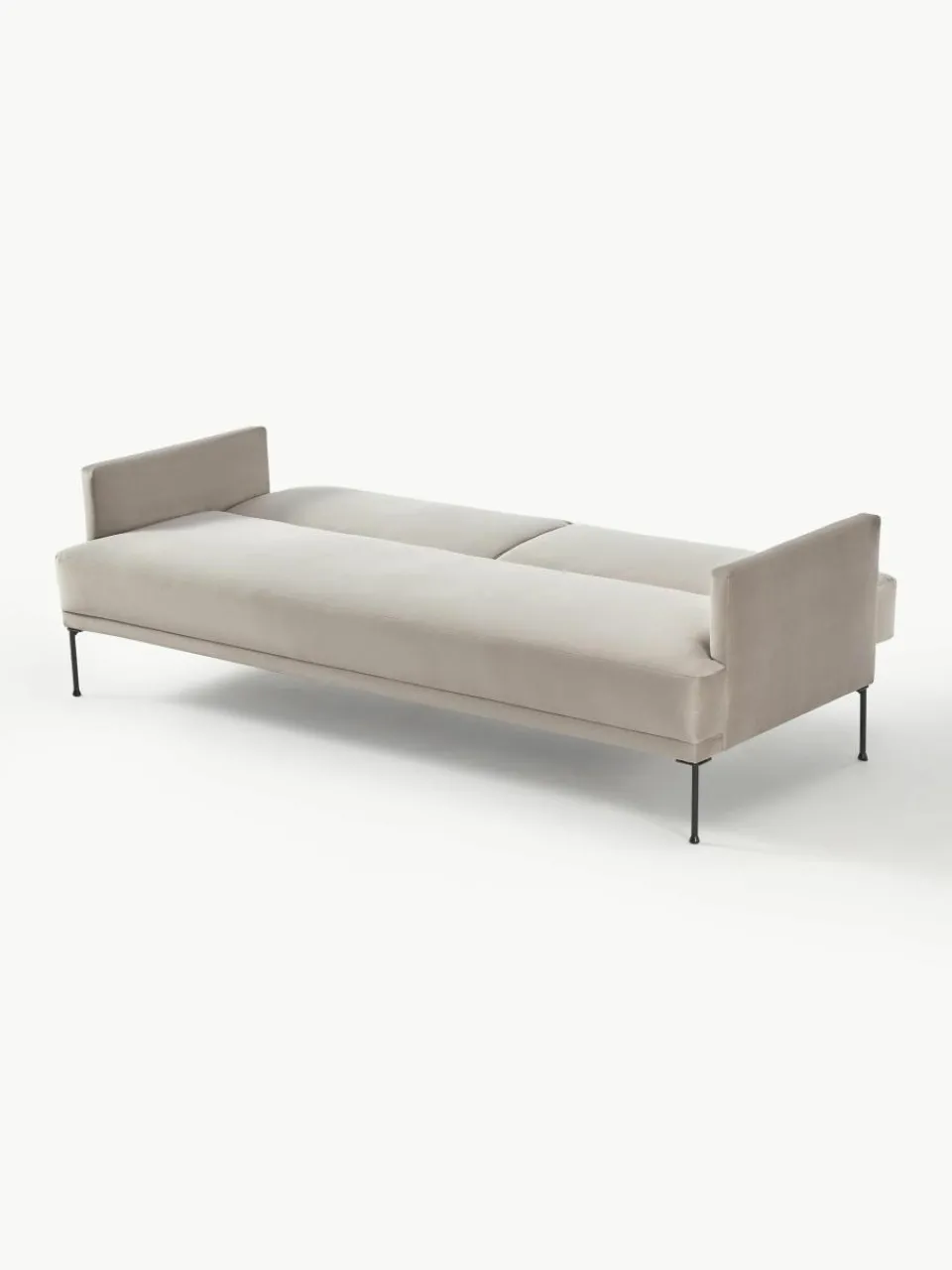 Fluwelen slaapbank Fluente (3-zits)^Westwing Collection New