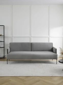 Fluwelen slaapbank Fluente (3-zits)^Westwing Collection Outlet