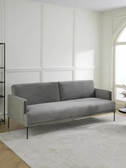 Fluwelen slaapbank Fluente (3-zits)^Westwing Collection Outlet