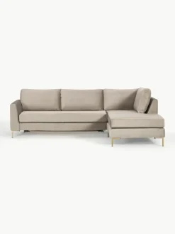 Fluwelen slaapbank Luna (3-zits) met matras^Westwing Collection Fashion