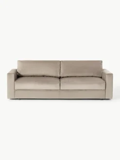 Fluwelen slaapbank Tasha (3-zits) met opbergruimte^Westwing Collection Hot