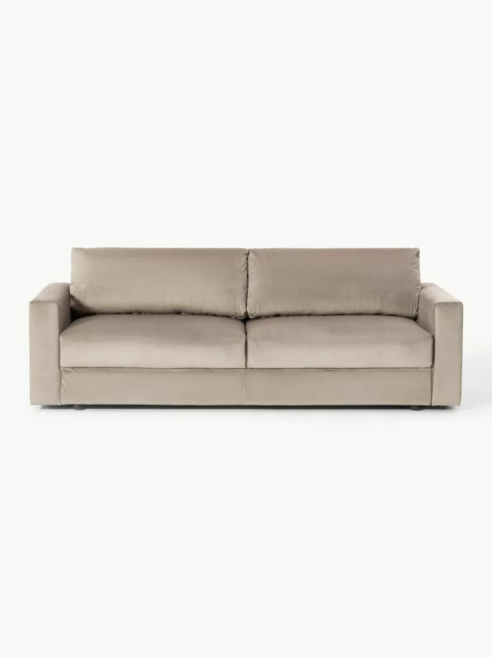 Fluwelen slaapbank Tasha (3-zits) met opbergruimte^Westwing Collection Hot