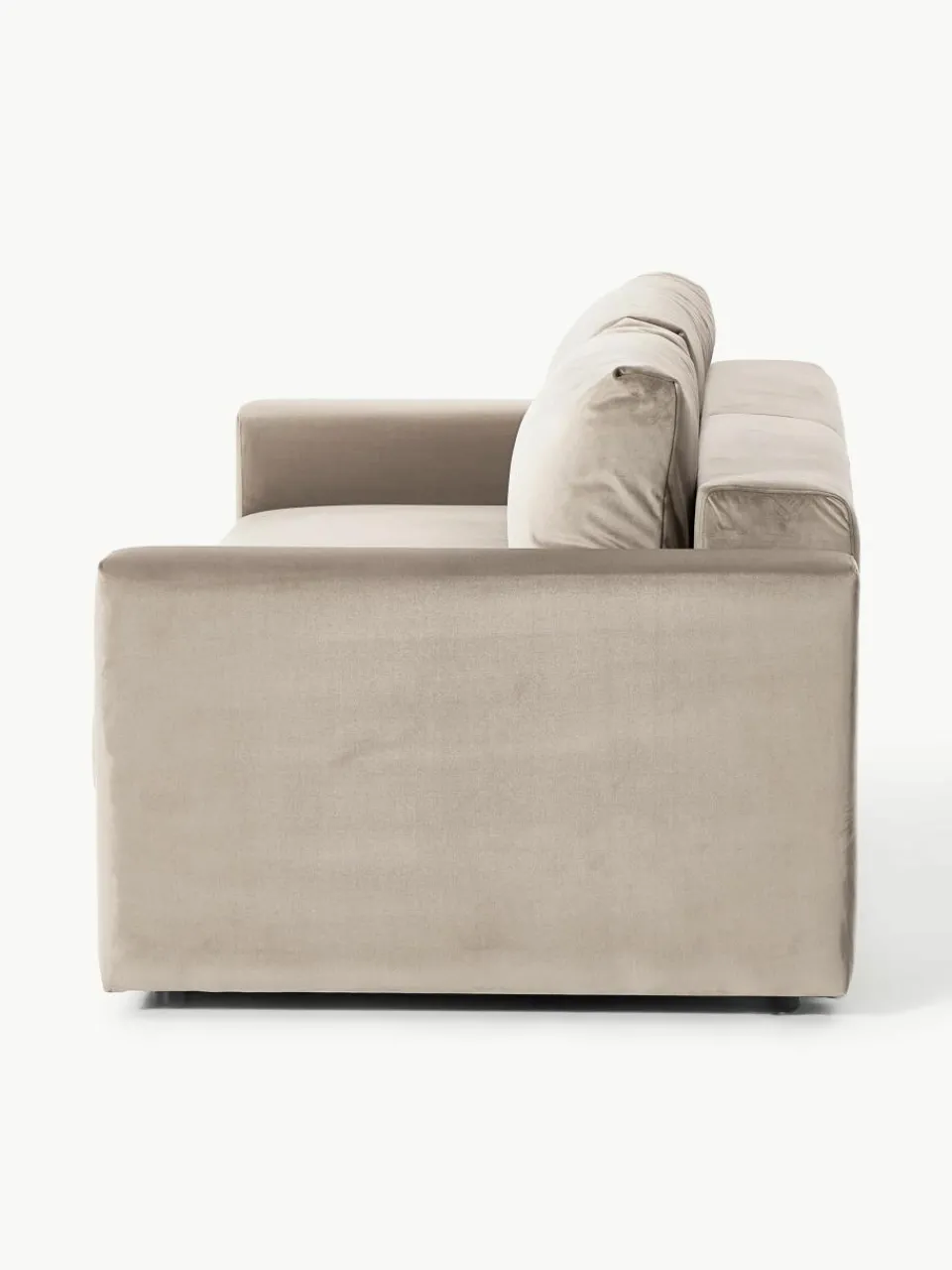 Fluwelen slaapbank Tasha (3-zits) met opbergruimte^Westwing Collection Hot