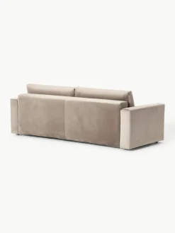 Fluwelen slaapbank Tasha (3-zits) met opbergruimte^Westwing Collection Hot