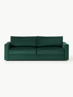 Fluwelen slaapbank Tasha (3-zits) met opbergruimte^Westwing Collection Outlet