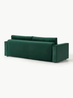 Fluwelen slaapbank Tasha (3-zits) met opbergruimte^Westwing Collection Outlet