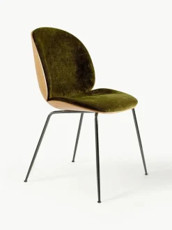 Fluwelen stoel Beetle met zitvlak^GUBI Outlet