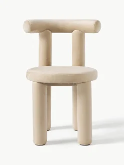 Fluwelen stoel Calan^Westwing Collection Online