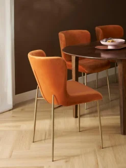 Fluwelen stoel Tess^Westwing Collection New