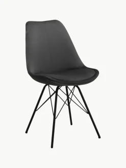 Fluwelen stoelen Eris, 2 stuks^Westwing Hot